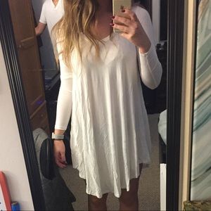 Boutique Asymmetrical Hem Piko Style Dress